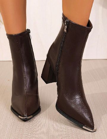 Botine SHEIN, maro