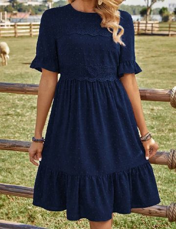 Rochie medie SHEIN, bleumarin