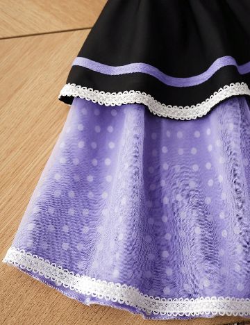 Rochie Shein Kids, mov/negru