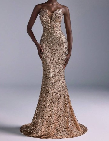 Rochie lunga SHEIN, crem