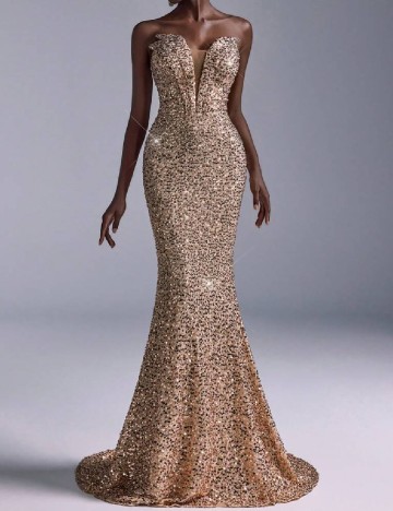 Rochie lunga SHEIN, crem