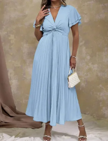 Rochie medie SHEIN CURVE, albastru