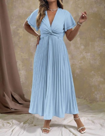 Rochie medie SHEIN CURVE, albastru