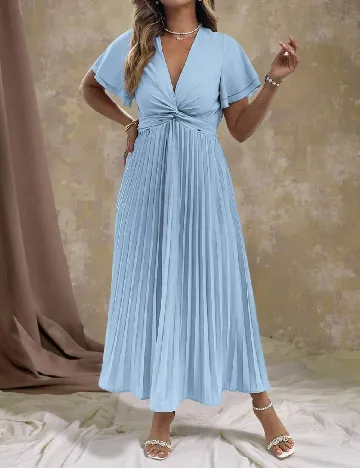 Rochie medie SHEIN CURVE, albastru