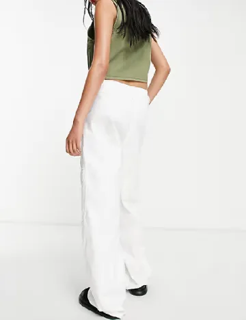 Pantaloni Top Shop, alb