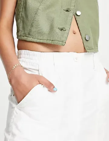 Pantaloni Top Shop, alb