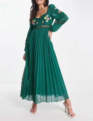 Rochie lunga ASOS, verde