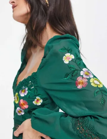 Rochie lunga ASOS, verde