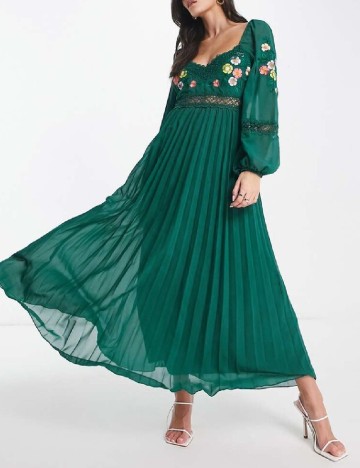 Rochie lunga ASOS, verde