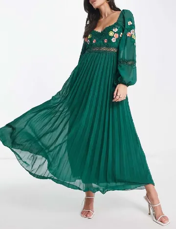 Rochie lunga ASOS, verde