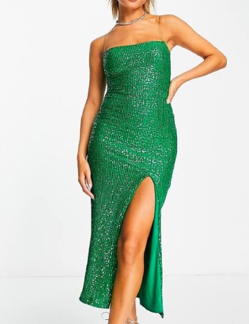 Rochie medie Vesper, verde