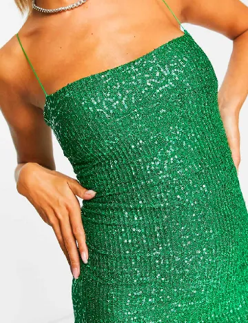 Rochie medie Vesper, verde