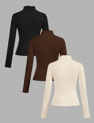 Set bluze 3 bucati SHEIN CURVE, mix culori