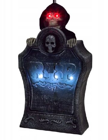 Piatră funerară de Halloween ACTION, gri