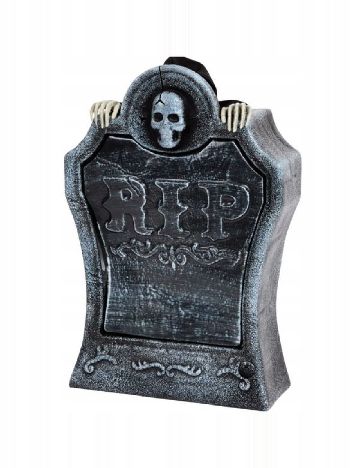 Piatră funerară de Halloween ACTION, gri