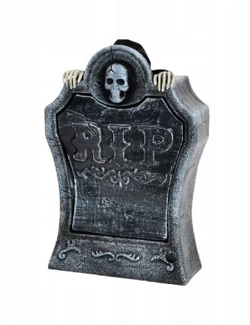 Piatră funerară de Halloween ACTION, gri