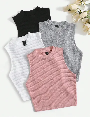 Set topuri 4 bucati SHEIN, mix culori