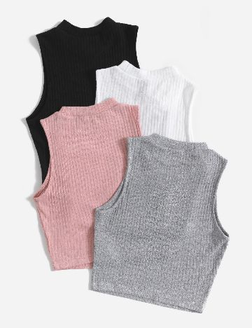 Set topuri 4 bucati SHEIN, mix culori