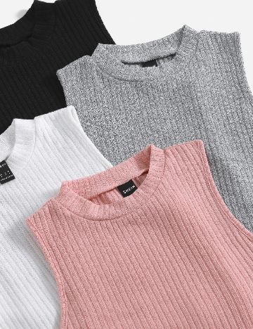 Set topuri 4 bucati SHEIN, mix culori