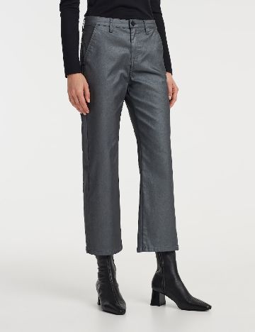 Pantaloni Opus, gri inchis