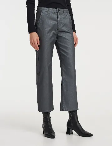 Pantaloni Opus, gri inchis