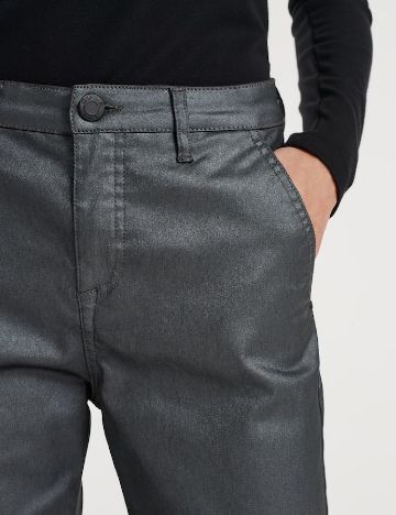 Pantaloni Opus, gri inchis