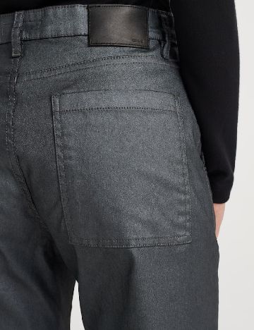 Pantaloni Opus, gri inchis