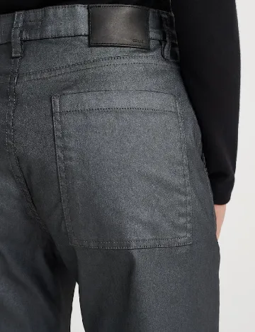 Pantaloni Opus, gri inchis