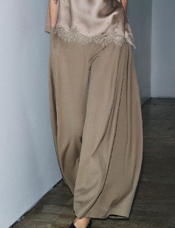 Pantaloni Zara, kaki