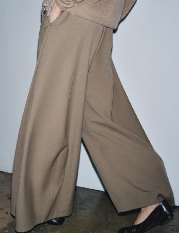 Pantaloni Zara, kaki