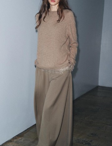 Pantaloni Zara, kaki