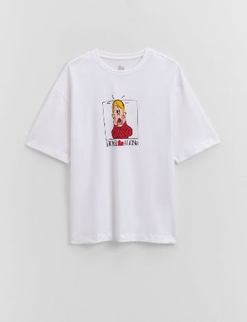 Tricou House Brand, alb