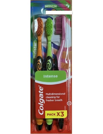 Periuta de dinti 3 bucati, mix culori