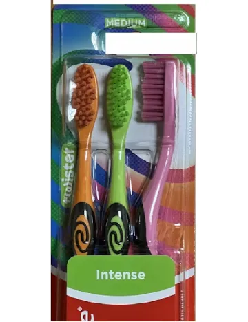 Periuta de dinti 3 bucati, mix culori