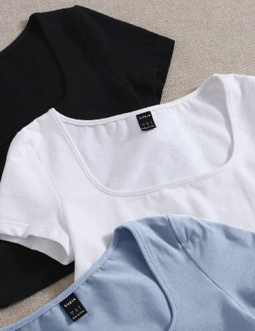 Set topuri 3 bucati SHEIN, mix culori