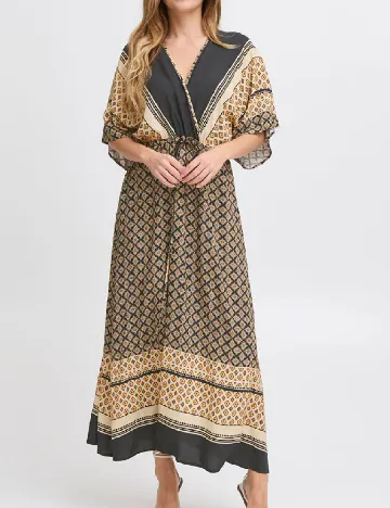 Rochie lunga Pulz, mix culori