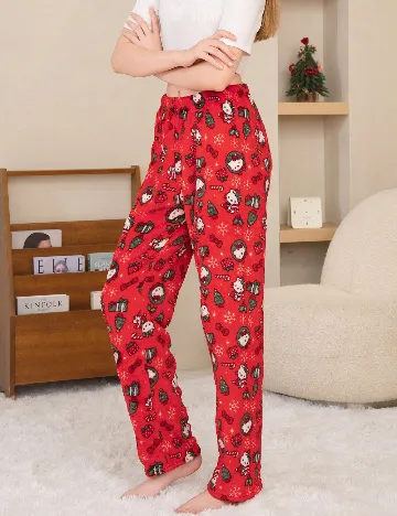 Pantaloni de pijama SHEIN, rosu