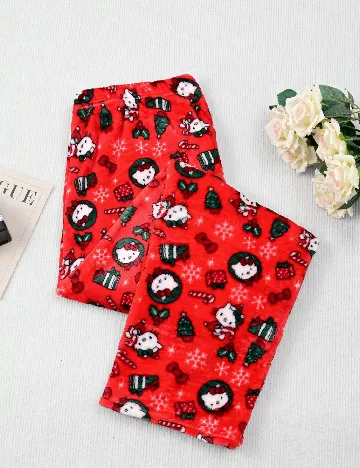 Pantaloni de pijama SHEIN, rosu