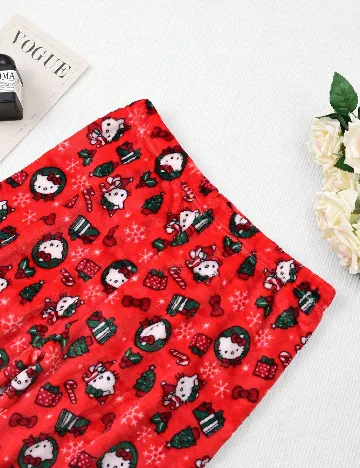 Pantaloni de pijama SHEIN, rosu