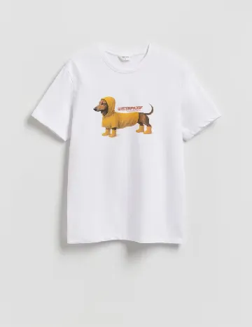 Tricou Reserved, alb