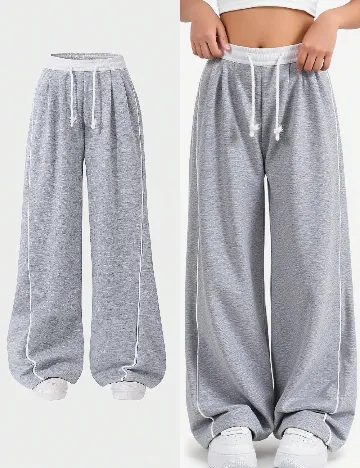 Pantaloni Shein Kids, gri