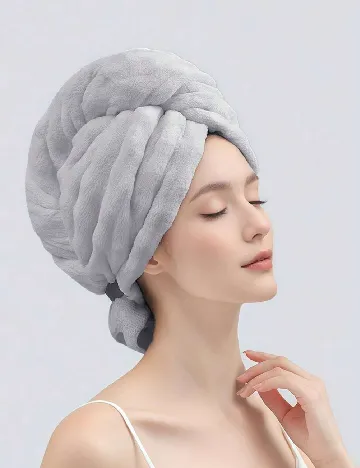 Set prosoape 2 bucati SHEIN, roz/gri