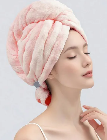 Set prosoape 2 bucati SHEIN, roz/gri