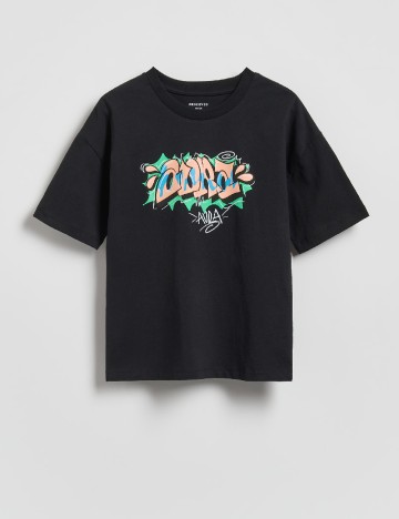 Tricou Reserved, negru