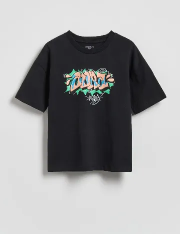 Tricou Reserved, negru