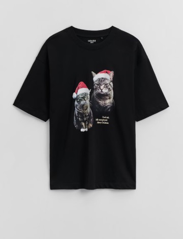 Tricou House Brand, negru