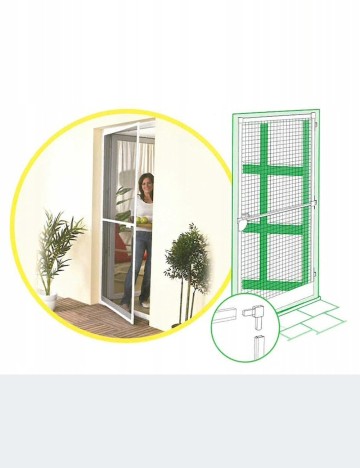 Plasă de țânțari pentru uși 100 cm x 230 Schou, alb