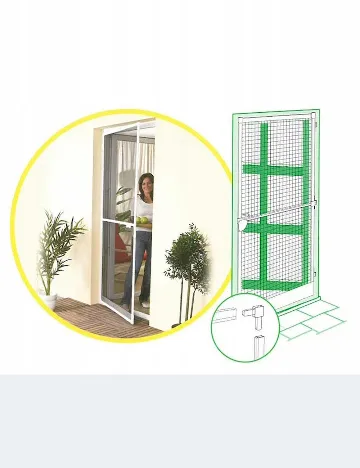 Plasă de țânțari pentru uși 100 cm x 230 Schou, alb