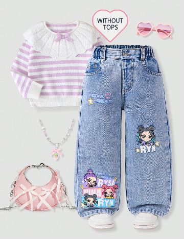 Blugi Shein Kids, albastru