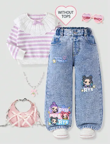 Blugi Shein Kids, albastru